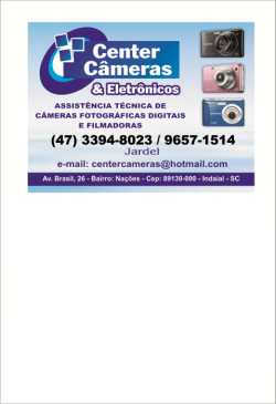 Conserto de Câmeras Digitais e Equipamentos Fotográficos